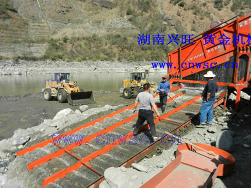 振動選金溜槽現場2015-2